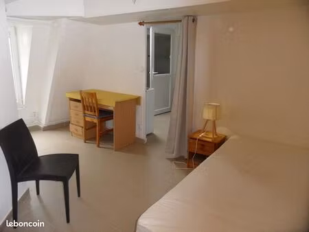 f1bis  dans le centre historique de dijon  équipé et meublé  21 m²  2 pièces  donnant sur 