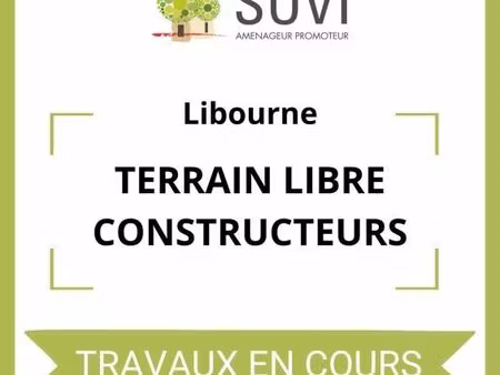 terrain 296 m² libourne