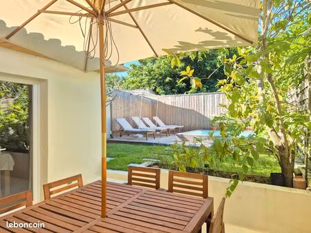 maison 80m² - jardin paysagé avec piscine - libourne epinette