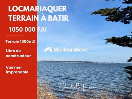 terrain 1 068 m² locmariaquer