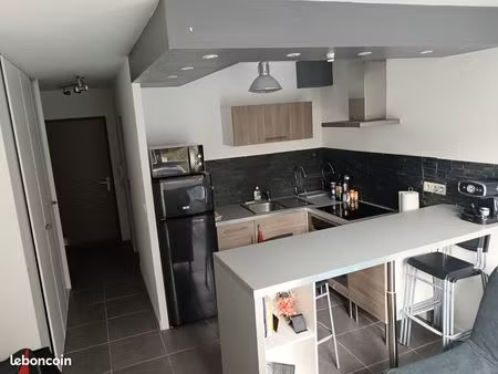 loue appartement meublé de 24.7m carré 460euros par mois charges de copropriétés incluses 