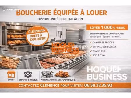 boucherie  local commercial 90 m² maromme