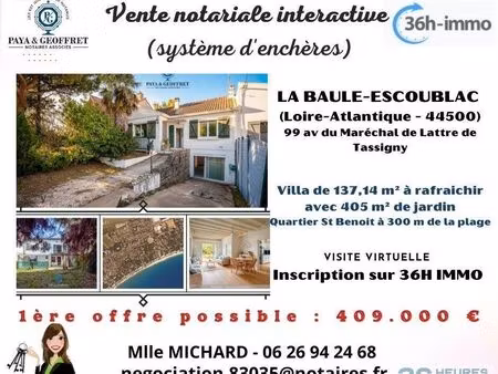 villa 137 m² la baule-escoublac