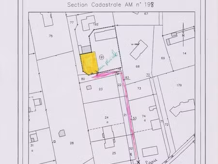 terrain constructible 342m2 clôturé avec brt eau-fromenteau