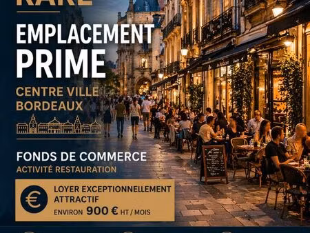 bar  restaurant 80 m² bordeaux