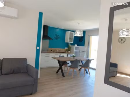 maison neuve  meublée 67m²  plain pied  2 chambres  tv wifi 2 parking saint pardoux proche