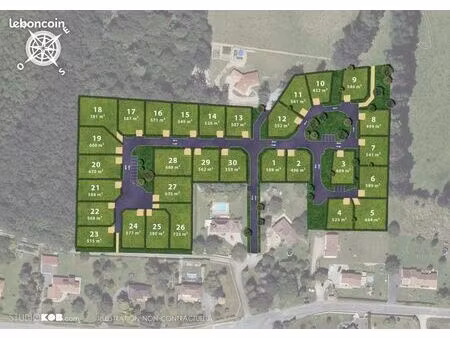 terrain 496 m² feytiat