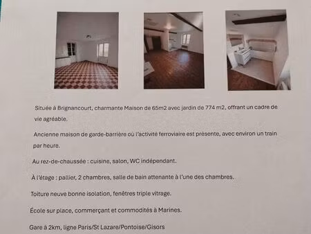 maison a louer a brignancourt