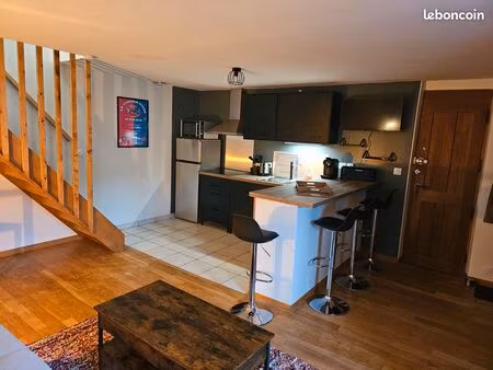 à louer – duplex meublé 42 m² – granville ? idéal pour étudiant(e) – disponible 1er juin