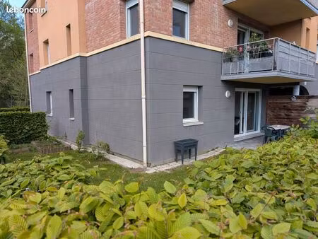 appartement meublé - t2 - 40m2 - jardin