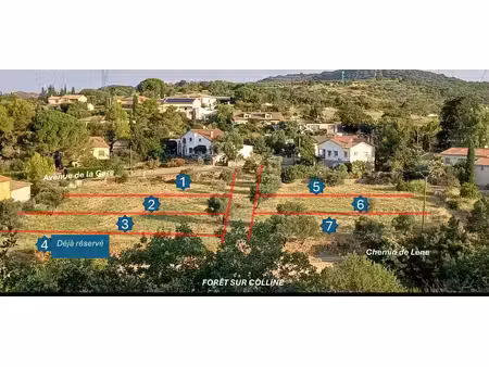 terrain viabilisé de 519m2 jolie emplacement