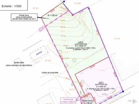 terrain de 1304 m² à bâtir à poucharramet (31370)
