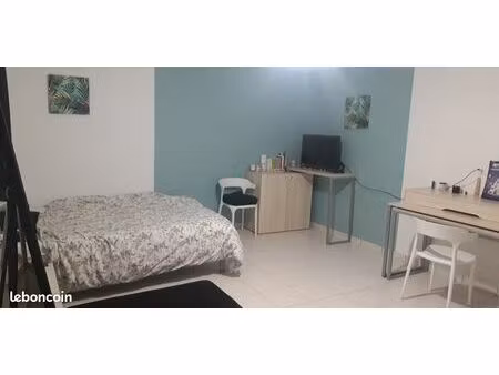 studio meublé pour étudiant  stagiare  job d'été courte ou longue durée libre le 01/06/202