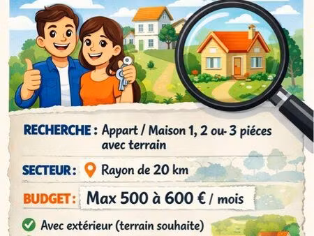 recherche d’un logement urgent◊