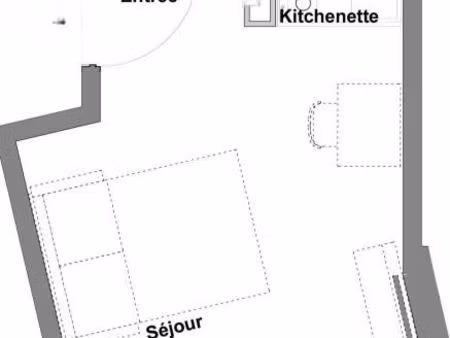 appartement 1 pièce 22 m²