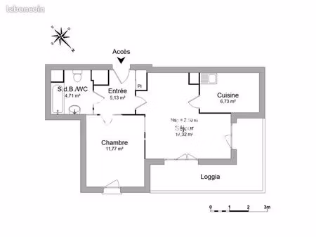 appartement 2 pièces 45.7m² à louer 920 - trappes 78190
