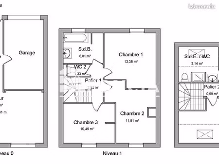 maison 5 pièces 107.63m² à louer 1512.23 - maurepas 78310