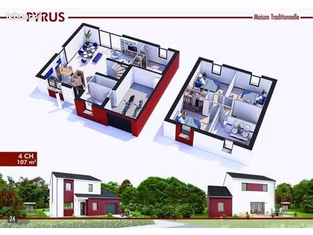 maison 6 pièces 107 m²