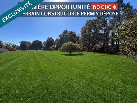 a vendre terrain sur la commune de moustey 1764m2