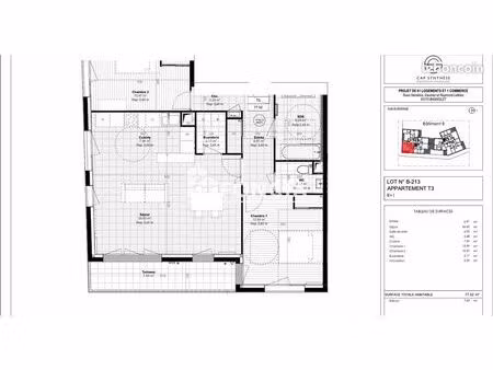 appartement 3 pièces 77.52m² à louer 1403.34 - bagnolet 93170