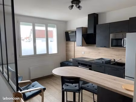 location appartement meublé 2 pièces avec jardin et buanderie