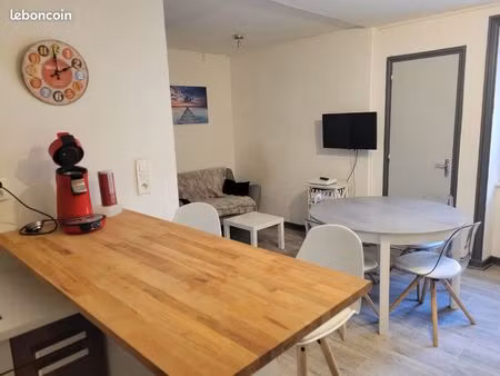 centre ville - joli t3 meublé en rez de chaussée