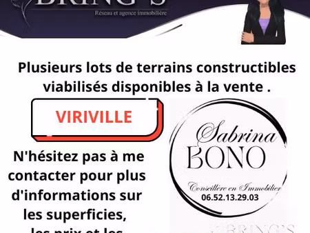 en vente terrain non constructible – 60 500 € |viriville