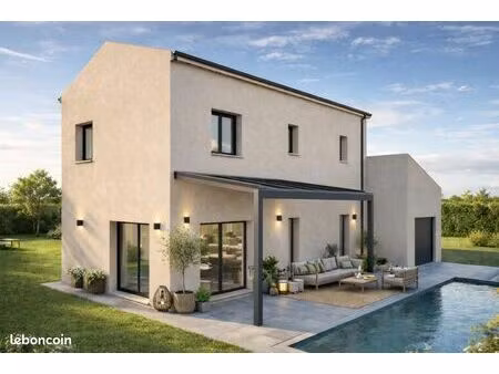 maison neuve 102 m² avec garage sur terrain viabilisé hors lotissement de 630 m² à puyrica