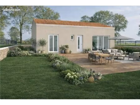 maison neuve de plain-pied 97 m² avec terrain de 456 m² à saint mitre les remparts  proche