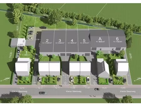 magazijn / kmo werkplaats met voorliggende bouwgrond te booischot