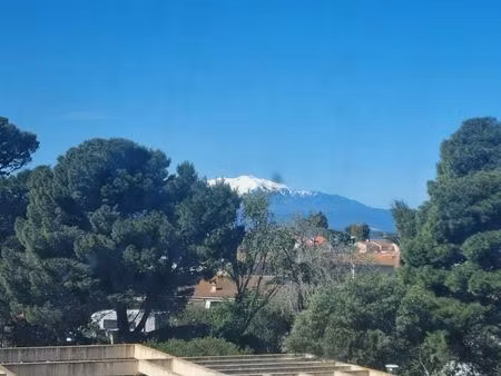 grand studio front de mer vue canigou 34m2