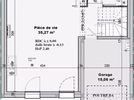 maison 3 pièces 87 m²