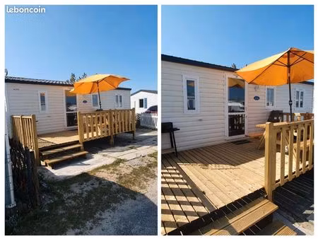 mobil-home à vendre au camping de la manche à berck sur mer juste à côté de la plage
