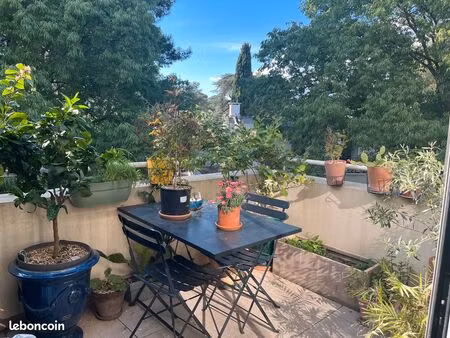 à vendre – appartement t3 73m² lumineux avec terrasse– aiguelongue  université paul valéry
