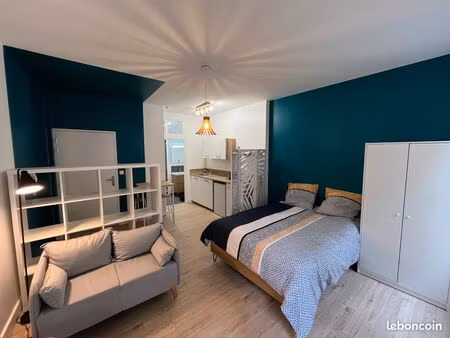 studio meublé refait à neuf (centre-ville)