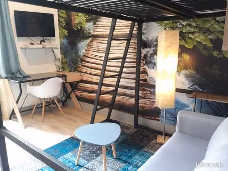 grand studio meublé refait à neuf – hyper centre – tout inclus + internet