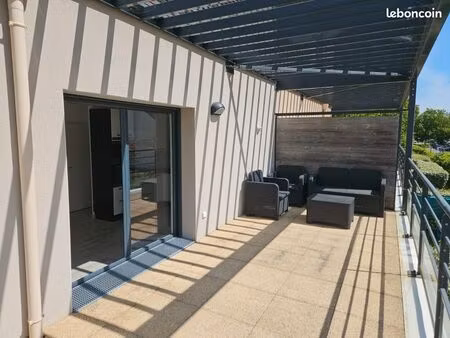 t2 lumineux 44 m2 avec terrasse plein sud