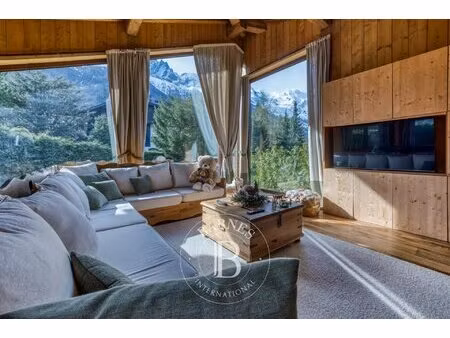 barnes chamonix - les praz - chalet 5 pieces - vue exceptionnelle mont blanc