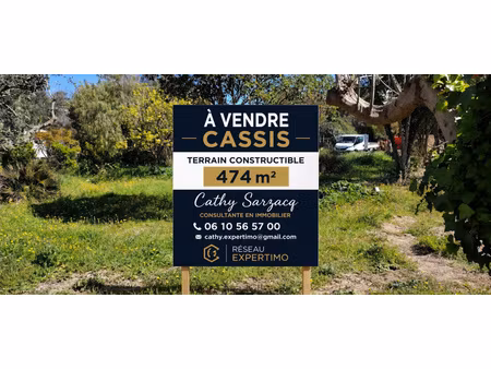 cassis – terrain 474 m² avec projet villa – opportunité rare