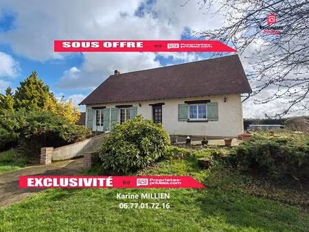 dampierre sur avre 28350 maison individuelle sur sous-sol total - 4 chambres - dépendance 