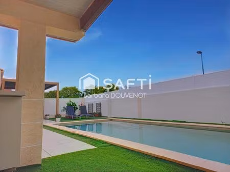 villa de 160 m² sur 507 m² de terrain - suite parentale + 3 chambres  piscine  garage  jar