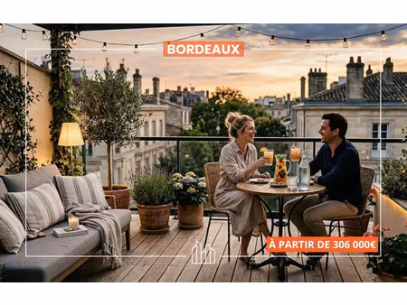 vente appartement neuf 2 pièces 62m2 bordeaux - 344000 € - surface privée