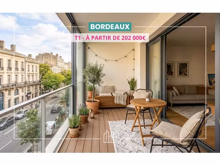 vente appartement neuf 1 pièces 26m2 bordeaux - 202000 € - surface privée