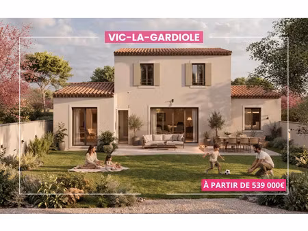 vente appartement neuf 5 pièces 116m2 vic-la-gardiole - 539000 € - surface privée