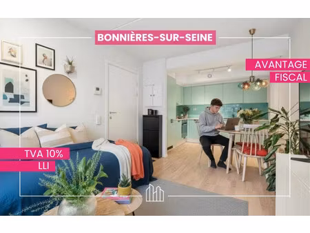 vente appartement neuf 1 pièces 21m2 bonnières-sur-seine - 111900 € - surface privée