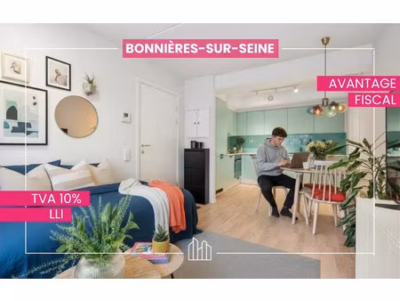 vente appartement neuf 1 pièces 24m2 bonnières-sur-seine - 107900 € - surface privée