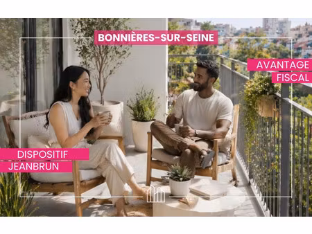 vente appartement neuf 2 pièces 33m2 bonnières-sur-seine - 165900 € - surface privée