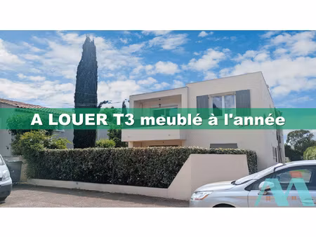 appartement t3 de 59m2 en location meublée à l'année aux le