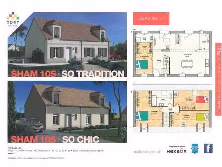 terrain avec maison neuve à vendre