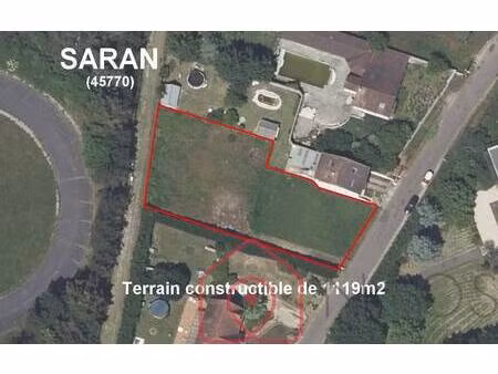 terrain constructible à vendre
